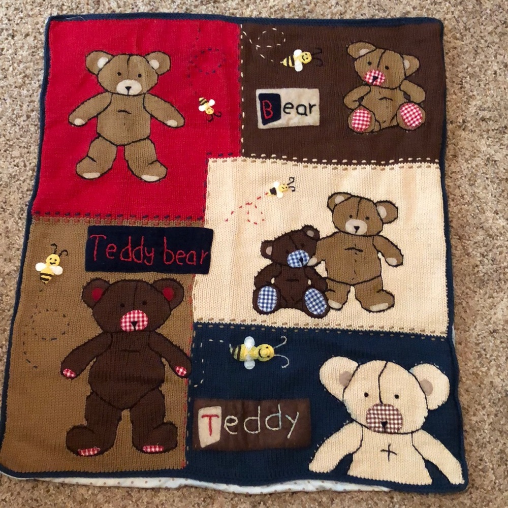 Art Walk teddy bear blanket